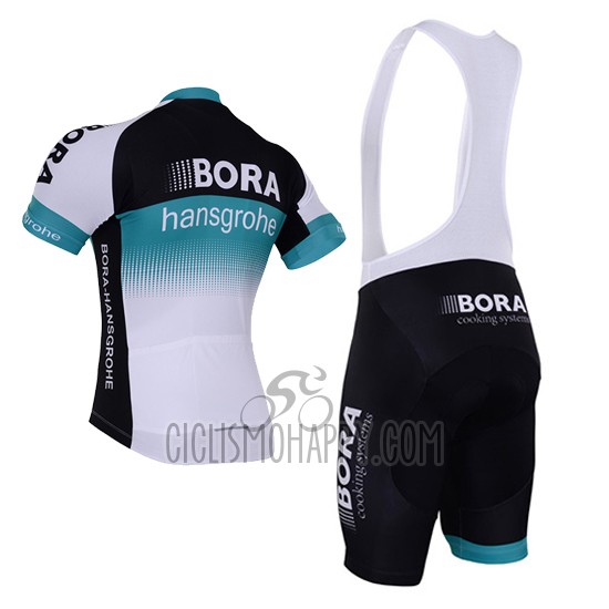 Bora Cycling Jersey Bib Short 2017 Short Sleeve Deep White